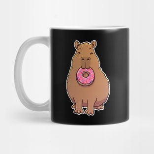 Capybara Pink Donut Mug